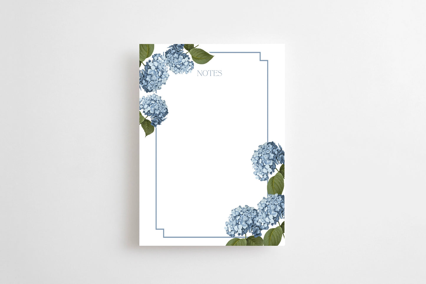 Blue Hydrangea Notepad