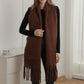 Cozy Scarf (Brown & Burgundy)