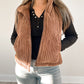 Chocolate Corduroy Vest