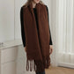 Cozy Scarf (Brown & Burgundy)