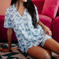 Toile Print Bows Pajamas
