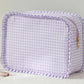 Ruffle Gingham Toiletry Bag