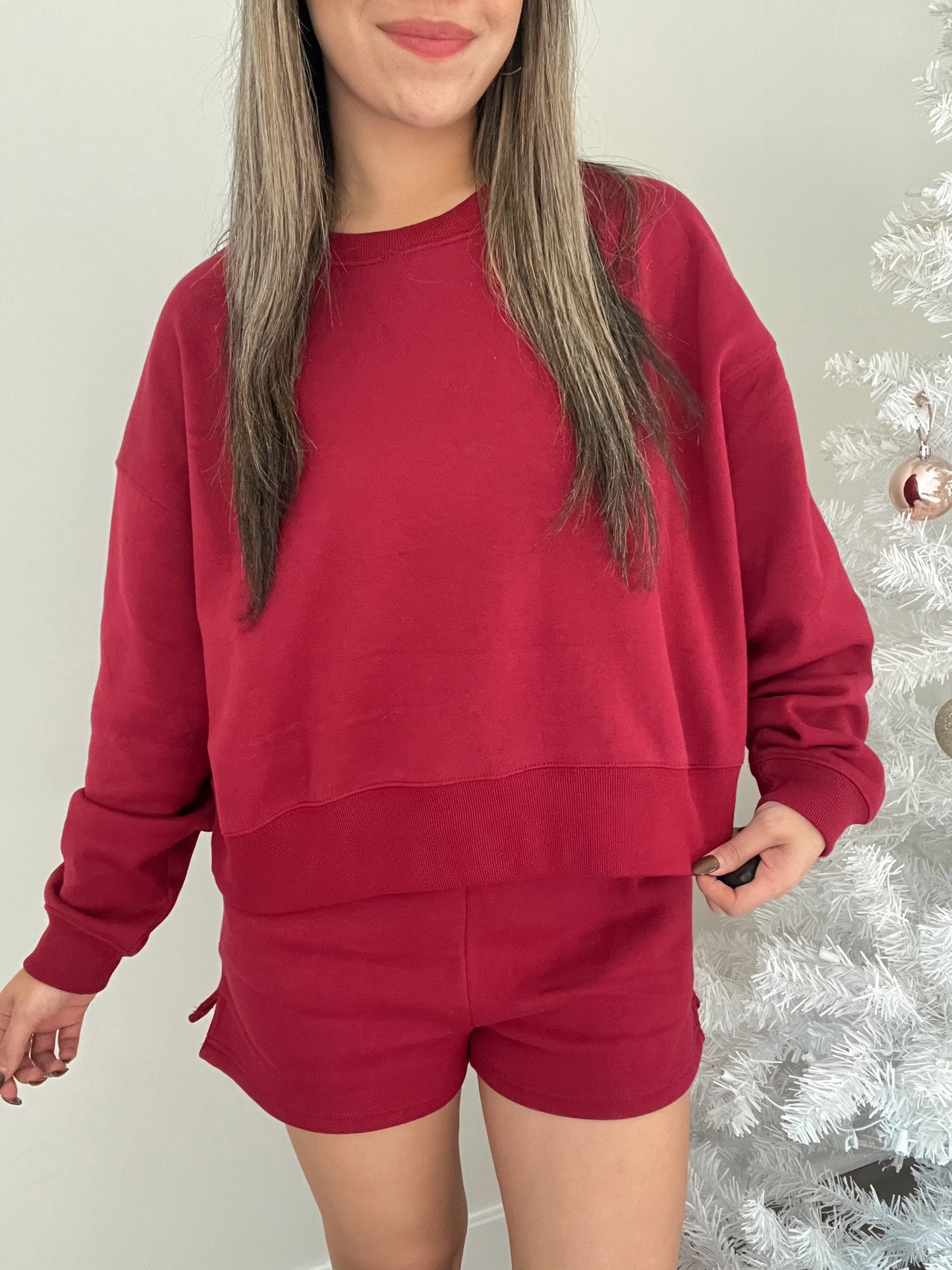 Cozy Fleece Set - Cabernet