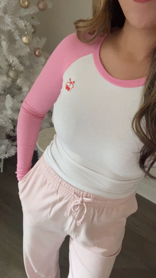 Sweet Cherry Long Sleeve - Pink