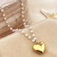 Heart Pearl Necklace