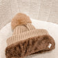 Pom Fur Beanie