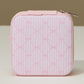 Stripe Bow Travel Jewelry Box