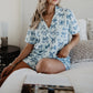 Toile Print Bows Pajamas