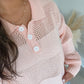 Striped Knit Rugby Sweater