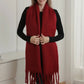 Cozy Scarf (Brown & Burgundy)