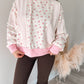 Pretty in Pink Floral Oversized Pullover