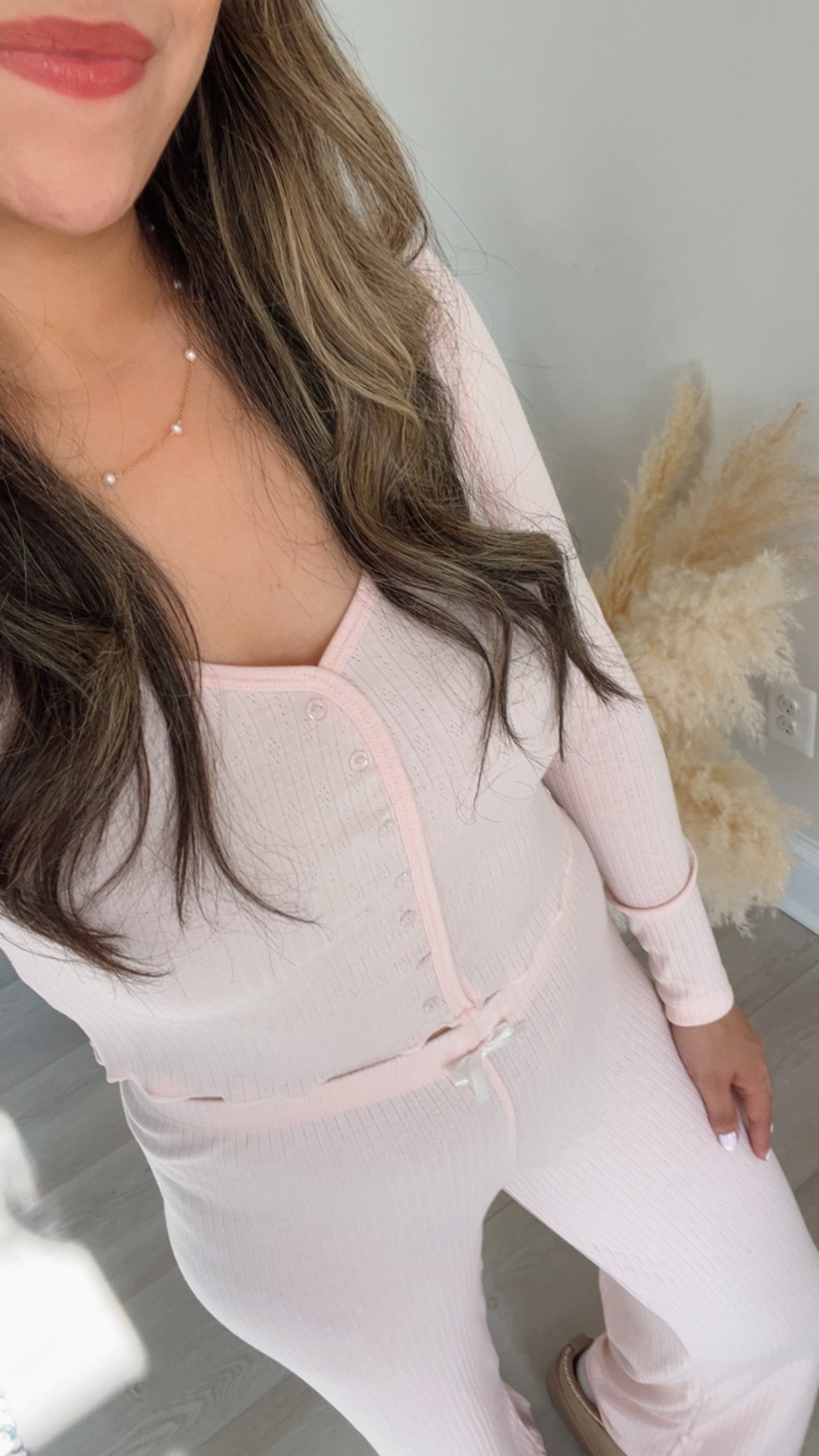 Blushing Pointelle Set