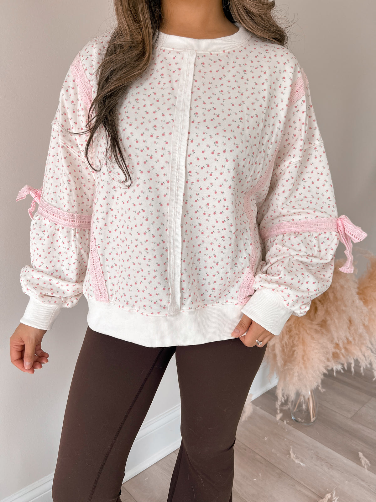 Flower Child Eyelet Pullover
