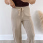 Cozy Wide Leg Pants - Beige