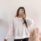 Flower Child Eyelet Pullover