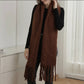 Cozy Scarf (Brown & Burgundy)