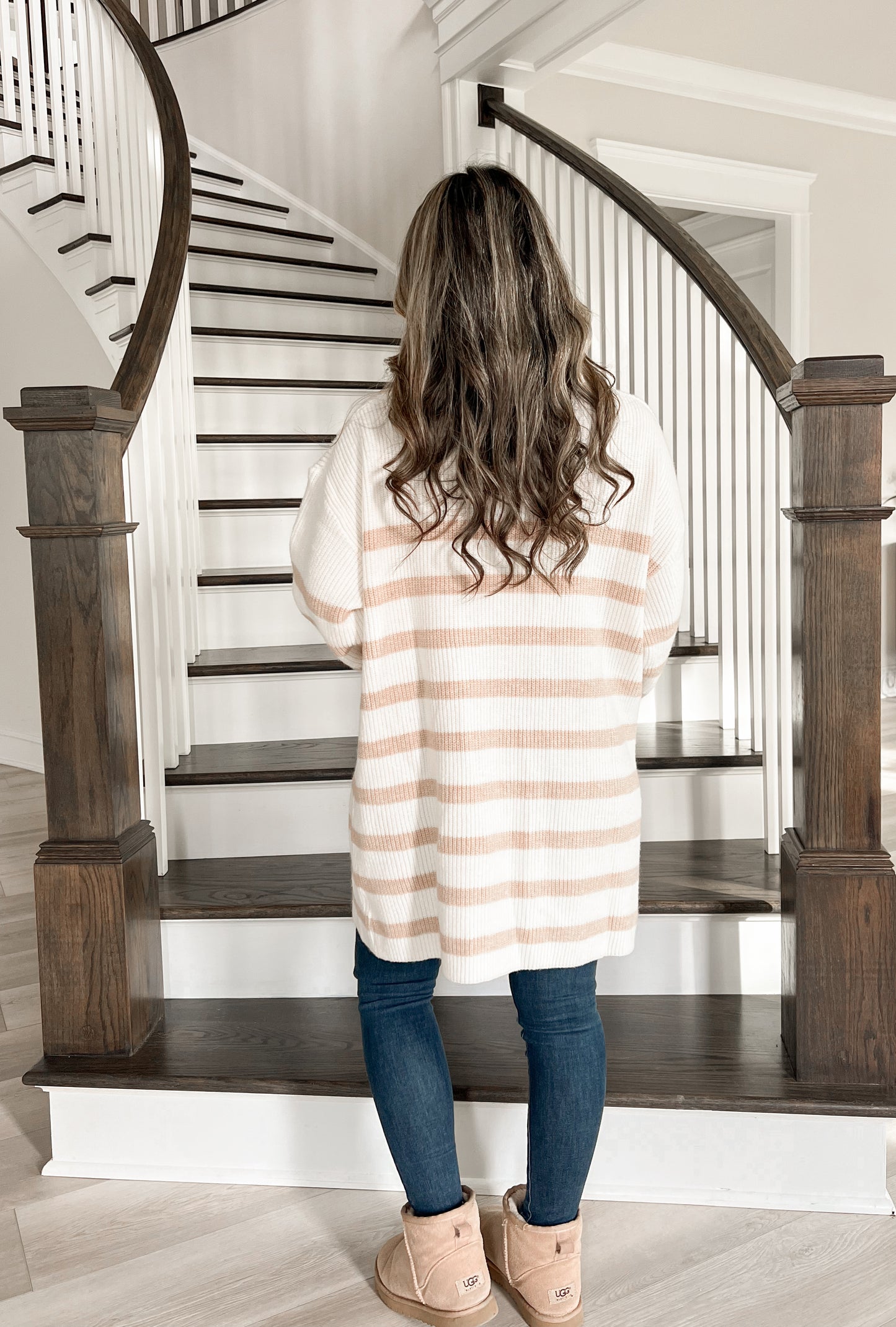 On The Go Striped Cardigan