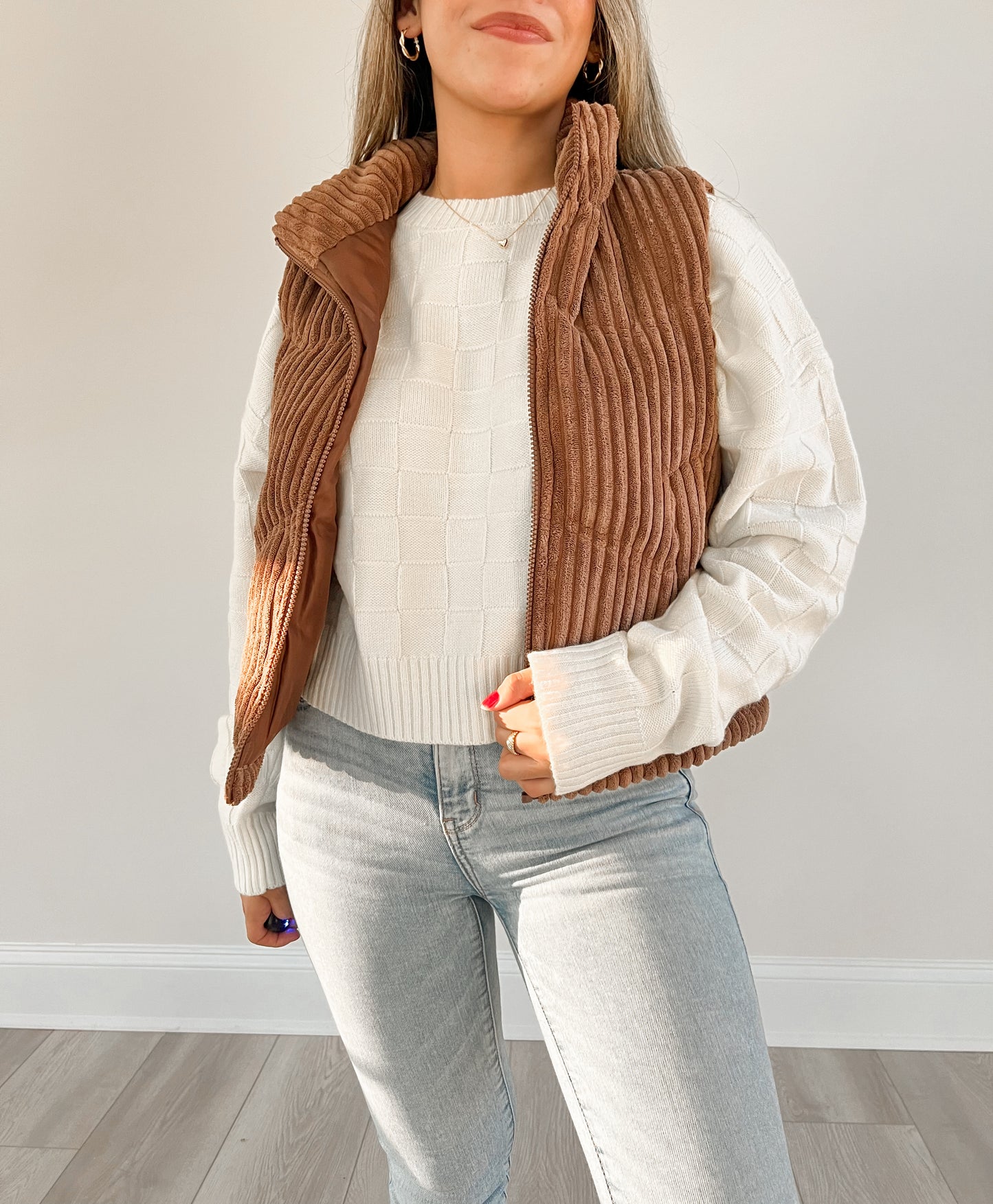 Chocolate Corduroy Vest