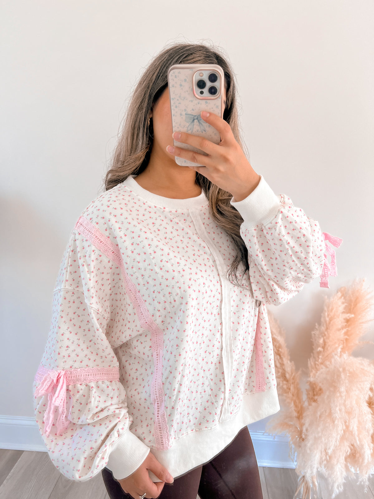 Flower Child Eyelet Pullover