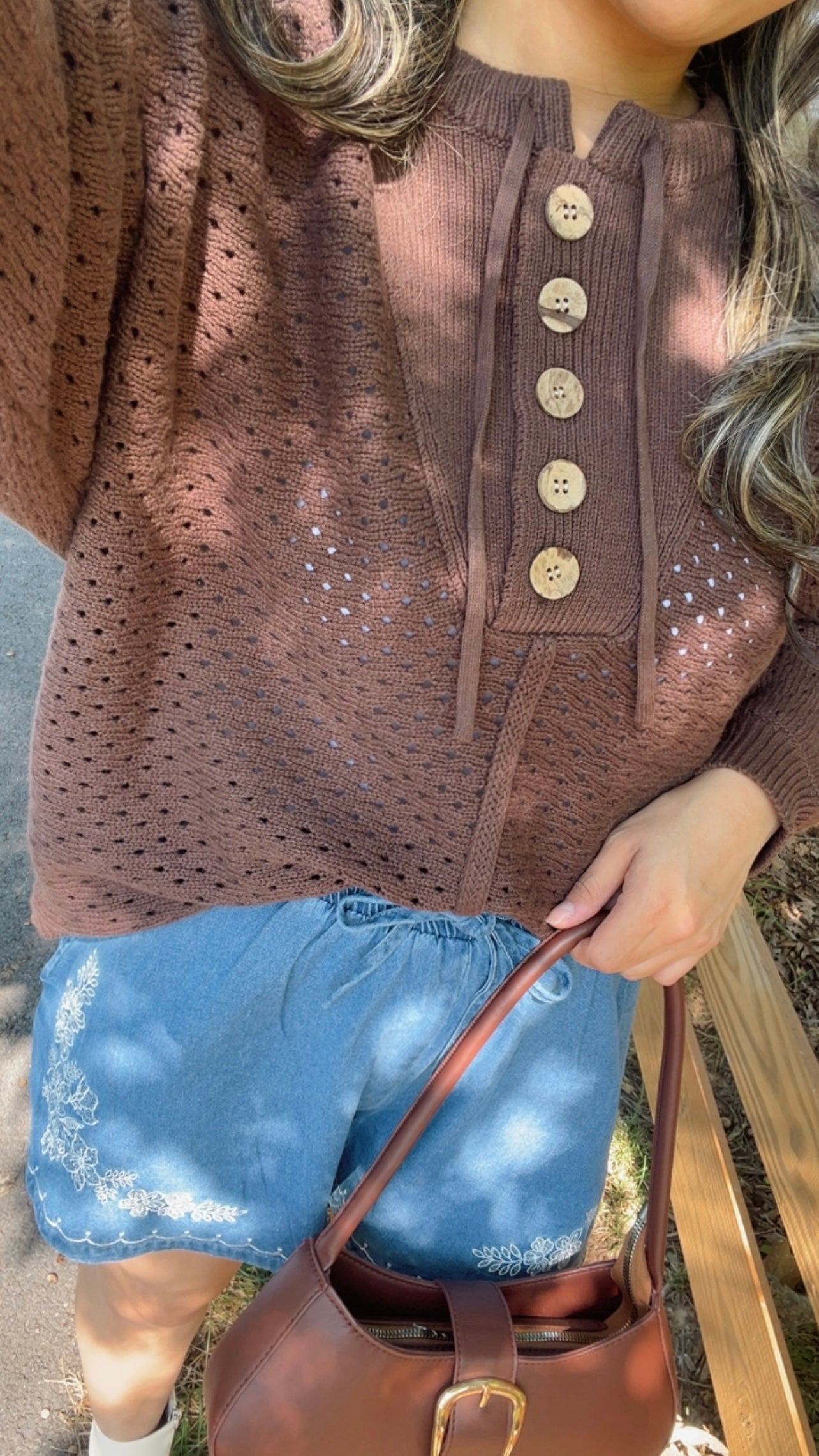 Falling For You Denim Shorts