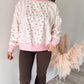 Pretty in Pink Floral Oversized Pullover