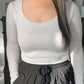 Butter Scoop Neck Long Sleeve (2 Colors)