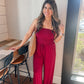 Buttery Soft Jumpsuit - Cabernet