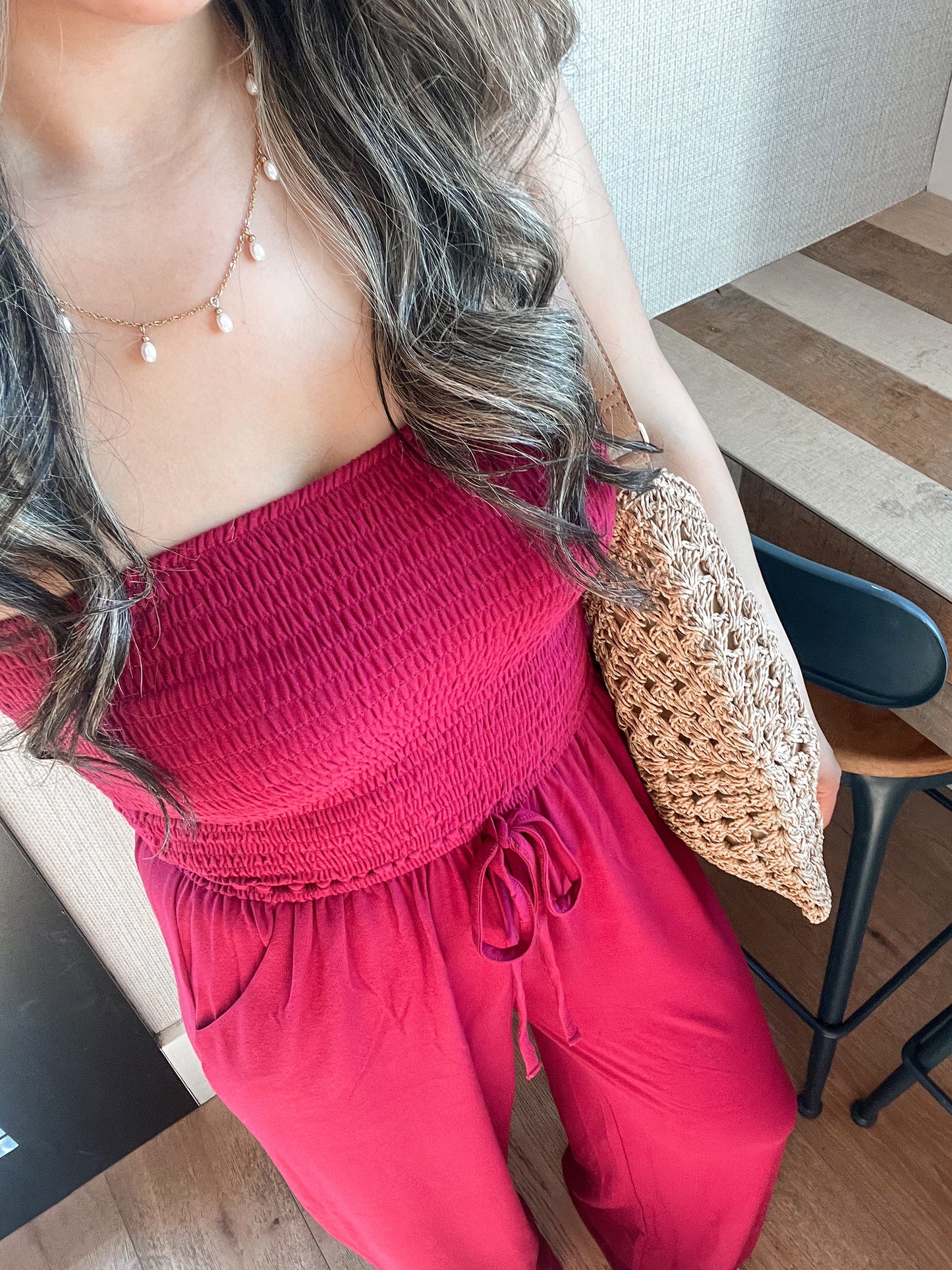 Buttery Soft Jumpsuit - Cabernet