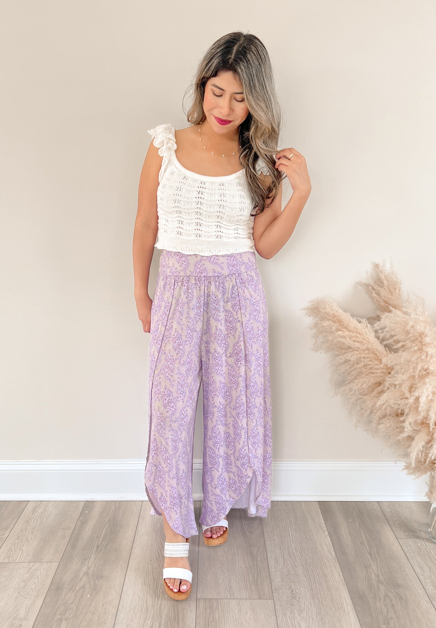 Paisley Wide Leg Pants