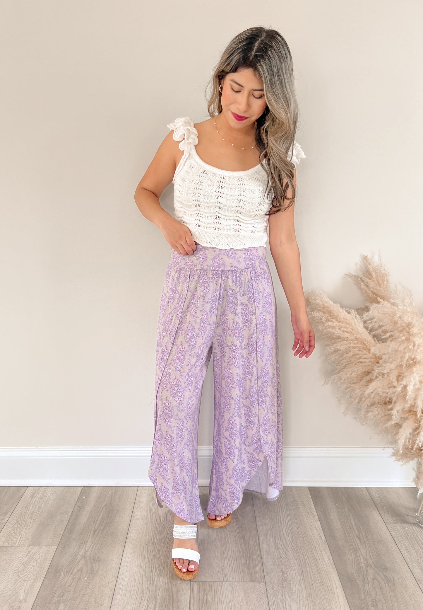 Paisley Wide Leg Pants