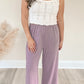 Plum Ribbed Pants