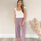 Plum Ribbed Pants