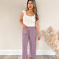 Plum Ribbed Pants