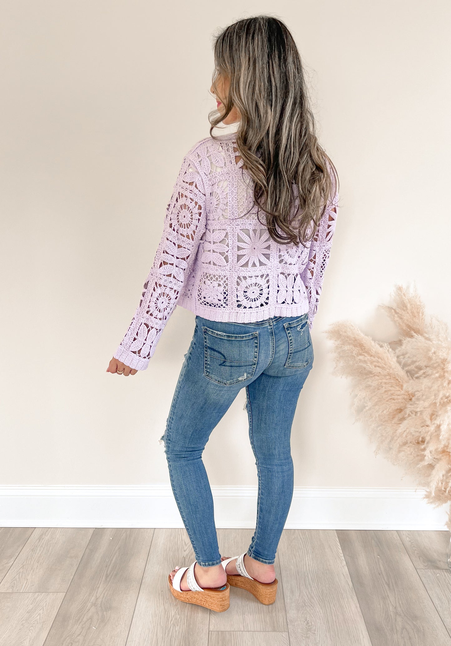 Lavender Fields Crochet Cardigan