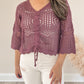 Sangria Crochet Top