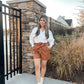 Faux Leather Paperbag Shorts