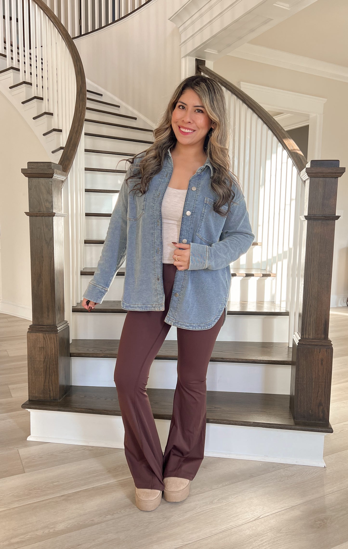 Soft Knit Denim Shacket