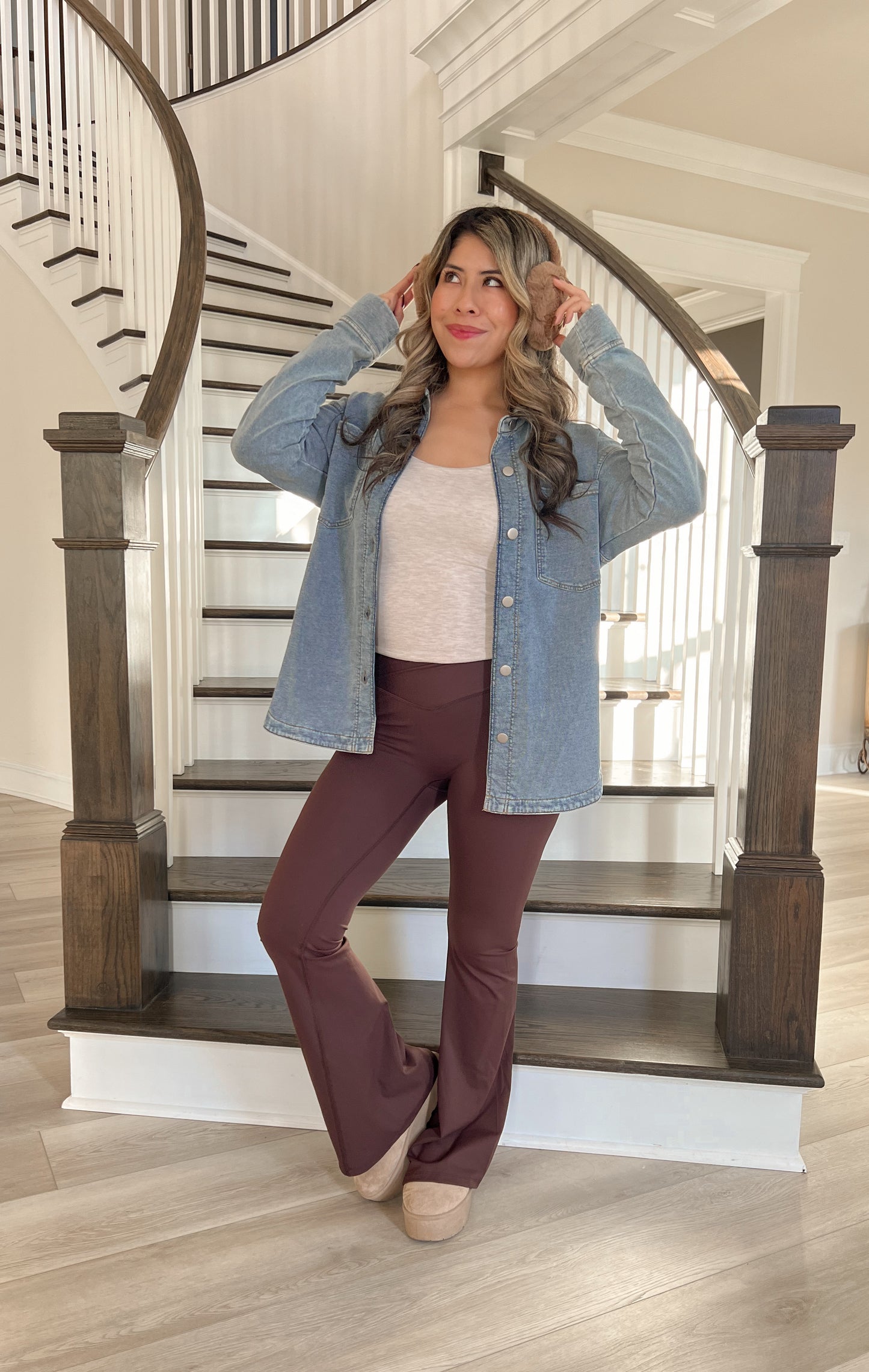 Soft Knit Denim Shacket