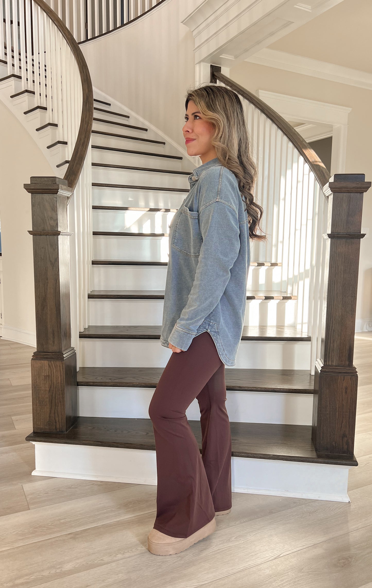 Soft Knit Denim Shacket