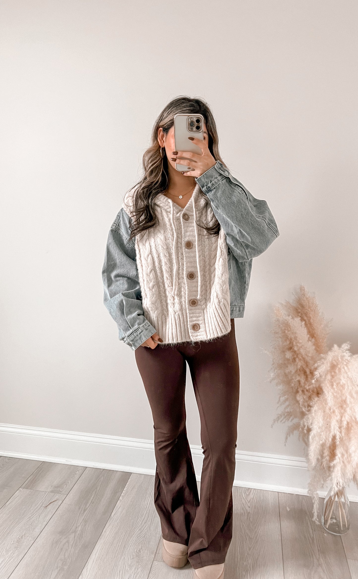 Cozy Sweater Denim Jacket