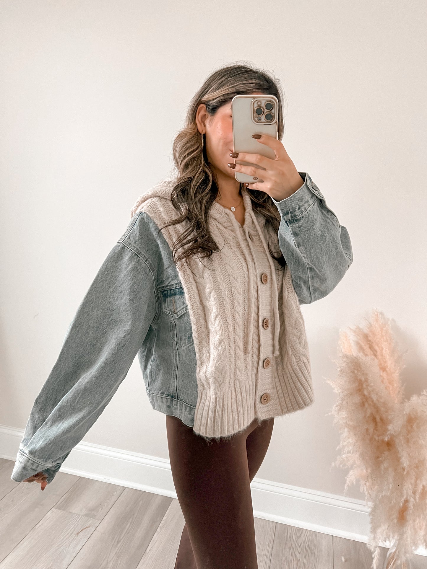 Cozy Sweater Denim Jacket