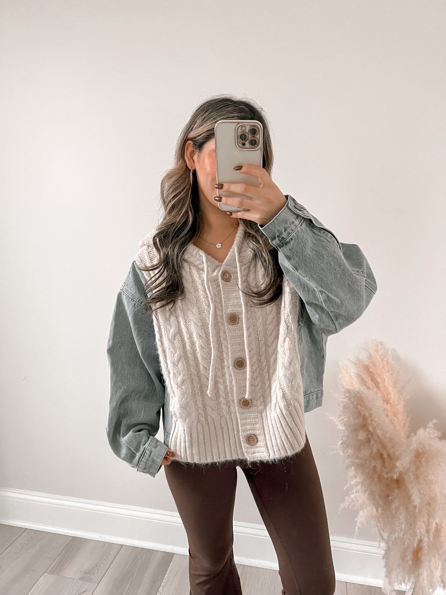 Cozy Sweater Denim Jacket