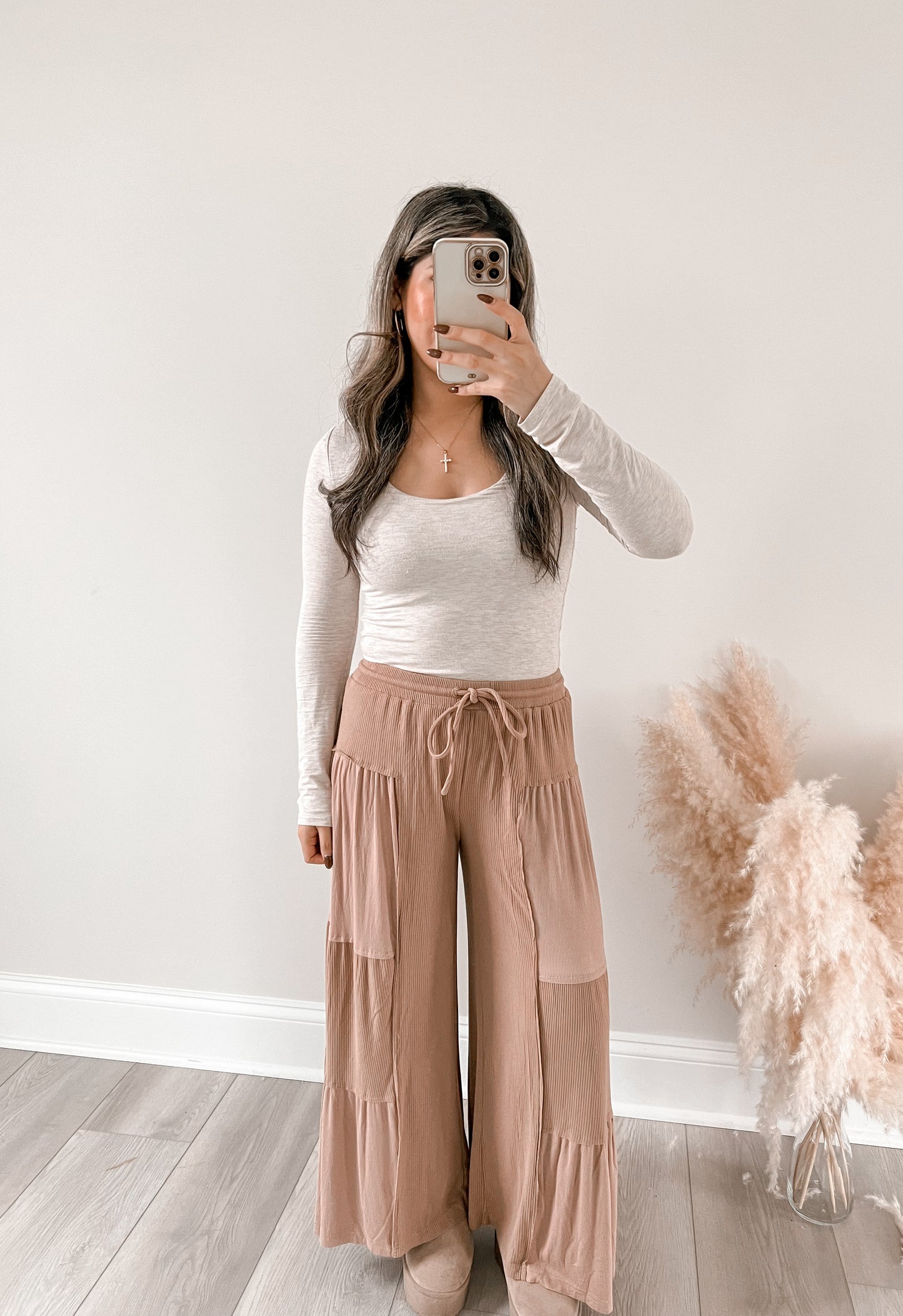 Cloud Wide Leg Pants - Milk Chocolate