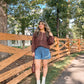 Falling For You Denim Shorts