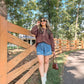 Falling For You Denim Shorts
