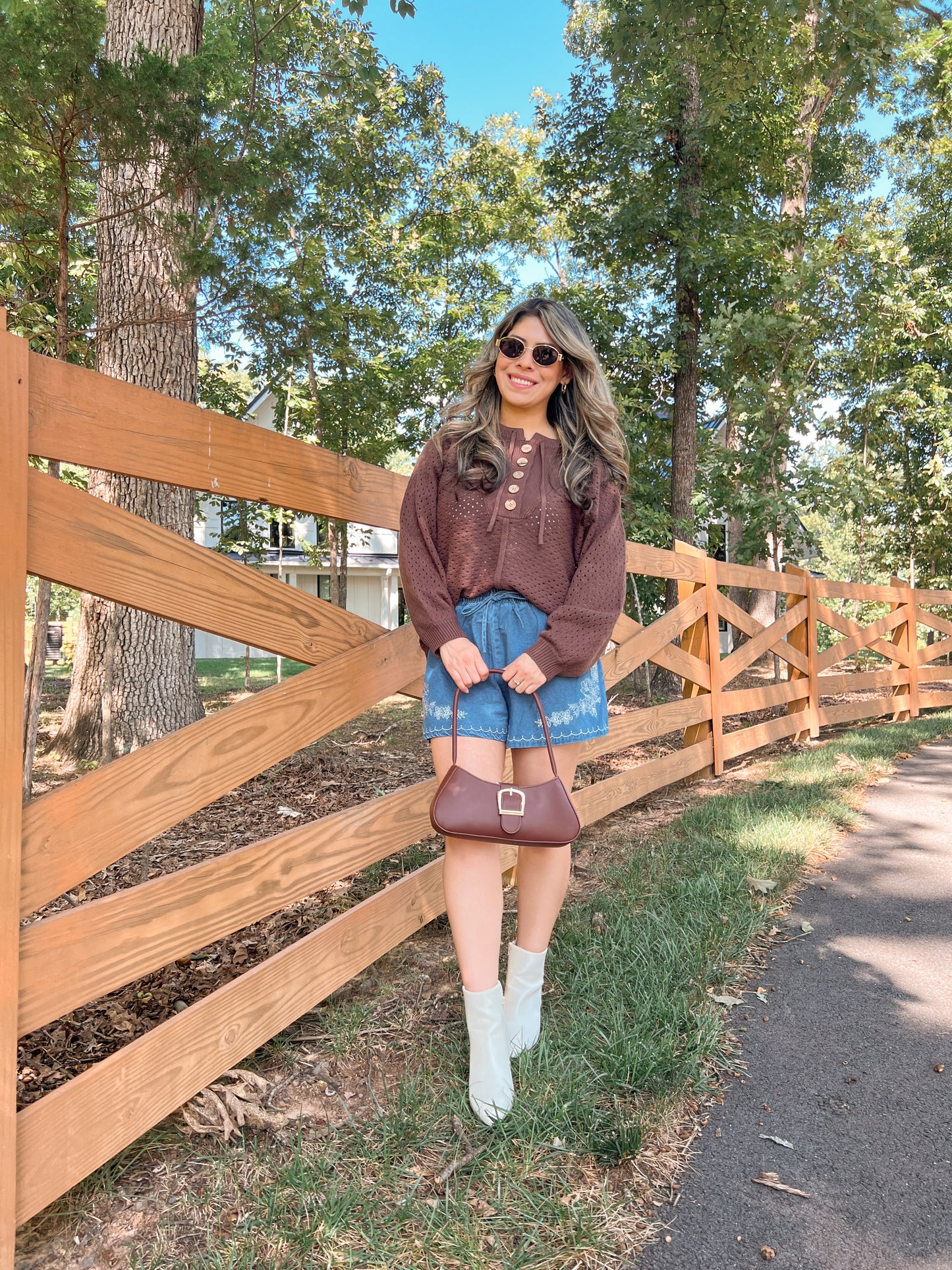 Falling For You Denim Shorts