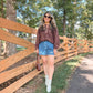 Falling For You Denim Shorts