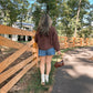 Falling For You Denim Shorts