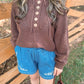 Falling For You Denim Shorts