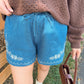 Falling For You Denim Shorts